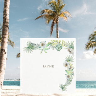 Guardanapo De Papel Chá de panela de Beachy verde tropical