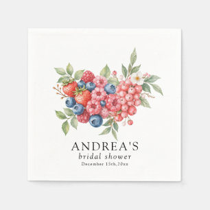 Guardanapo De Papel Chá de panela de Berries Florestais Botânicos