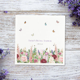 Guardanapo De Papel Chá de panela de Borboleta Floral Elegante