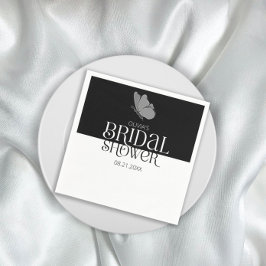 Guardanapo De Papel Chá de panela de borboleta minimalista chic