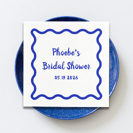 Guardanapo De Papel Chá de panela de Borda Wavy Whimsical manuscrito