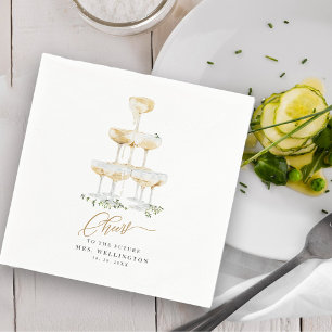 Guardanapo De Papel Chá de panela de Bubble Brunch Champagne Greenerne