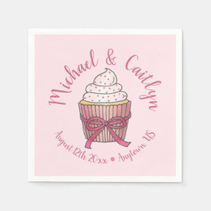 Guardanapo De Papel Chá de panela de Casamento Sprinkles Arco Rosa