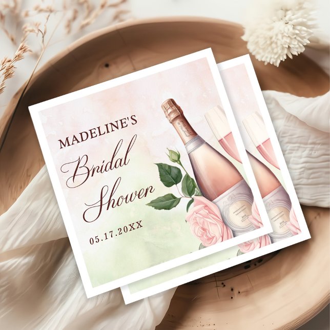 Guardanapo De Papel Chá de panela de Champanhe Brunch e Bubble (Criador carregado)