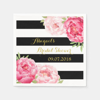 Guardanapo De Papel Chá de panela de Cor de Água Rosa com Faixa Preta 