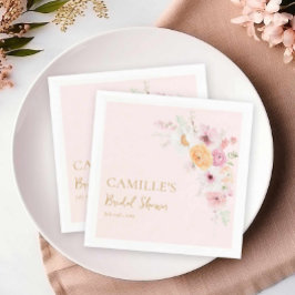 Guardanapo De Papel Chá de panela de Festa Floral Rosa