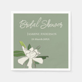 Guardanapo De Papel Chá de panela de Jardim Simples Branco Floral