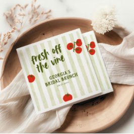 Guardanapo De Papel Chá de Panela de Noiva com Tomate Fresco da Videir