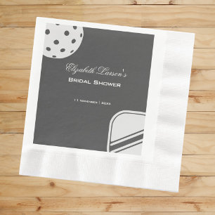 Guardanapo De Papel Chá de Panela de Noiva para Amantes de Pickleball