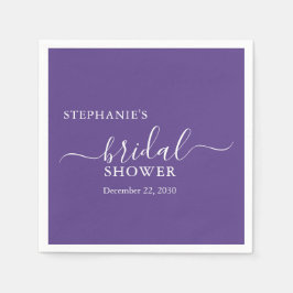 Guardanapo De Papel Chá de panela de Script Simples Roxo