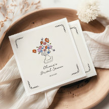 Chá de panela De Urn Floral Desenhado Pela Mão Qui