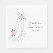 Chá de panela de Vestido Eucalyptus Peonies