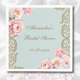 Guardanapo De Papel Chá de panela de Vintage Pink Azul