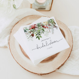 Guardanapo De Papel Chá de panela elegante Evergreen