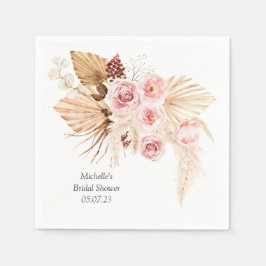 Guardanapo De Papel Chá de panela elegante Floral Boho
