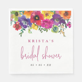 Guardanapo De Papel Chá de panela Fiesta Colorful Flowers