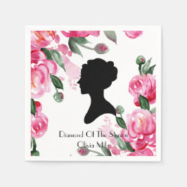 GUARDANAPO DE PAPEL CHÁ DE PANELA FLORAL BRIDGERTON