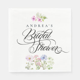 Guardanapo De Papel Chá de panela Floral Colorida de Flor Selvagem