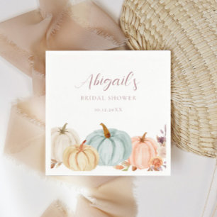 Guardanapo De Papel Chá de panela Floral de Abóbora Boho Autumn