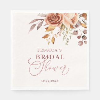 Guardanapo De Papel Chá de panela Floral de Autumn Fall Boho