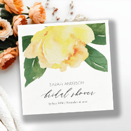 GUARDANAPO DE PAPEL CHÁ DE PANELA FLORAL DE COR AMARELO AMARELO QUEREN