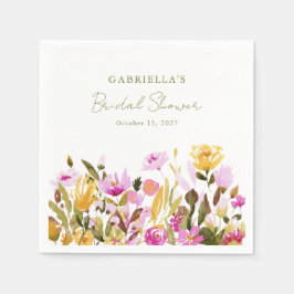 Guardanapo De Papel Chá de panela Floral de Cor de Água Rosa Moderna