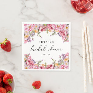 Guardanapo De Papel Chá de panela Floral de Peões Rosa Modernos
