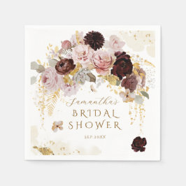 Guardanapo De Papel Chá de panela Floral do Jardim de Flores Selvagens