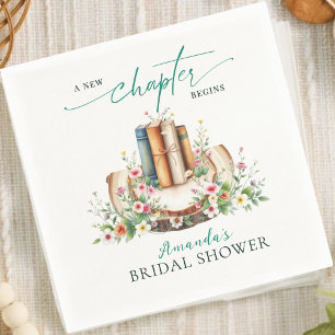 Guardanapo De Papel Chá de panela Floral do Livro de Amantes do Novo C
