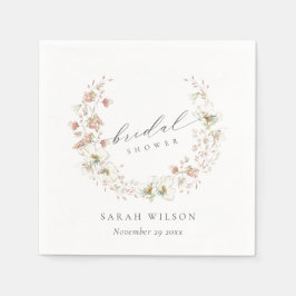 Guardanapo De Papel Chá de panela Floral Floral de Camada Branca