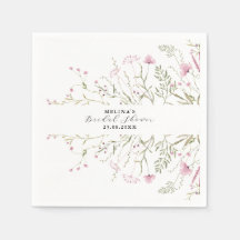 Chá de panela Floral Selvagem Rosa Elegante