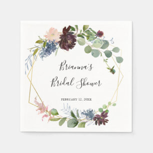 Guardanapo De Papel Chá de panela Geométrico Dourado Burgundy