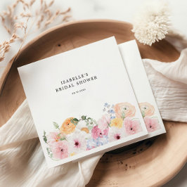 Guardanapo De Papel Chá de panela Inverso Colorido Pastel