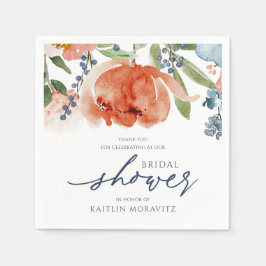 Guardanapo De Papel Chá de panela Laranja Colorida e Azul Pecado