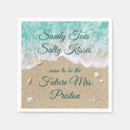 Guardanapo De Papel Chá de panela Napkin das ondas da praia