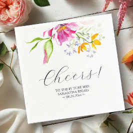 Guardanapo De Papel Chá de panela Napkins - Flores de Aquarela Rosa