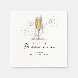 Guardanapo De Papel Chá de panela Pérolas e Prosecco