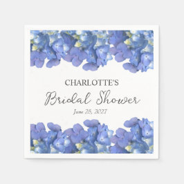 Guardanapo De Papel Chá de panela Personalizado da Hydrangea Azul