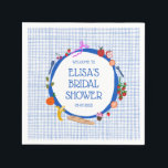 Guardanapo De Papel Chá de panela PERSONALIZADO Gingham Picnic Moderno<br><div class="desc">Guardanapos bonitos para uma festa divertida! Mão fez arte para você! Perfeito para um brunch de verão ou um piquenique com tema de chá de panela, festa de solteira, festa de noivado ou aniversário. TOTALMENTE PERSONALIZÁVEL! Clique em "Personalizar" acima para editar o texto. Clique em "editar usando a ferramenta design"...</div>