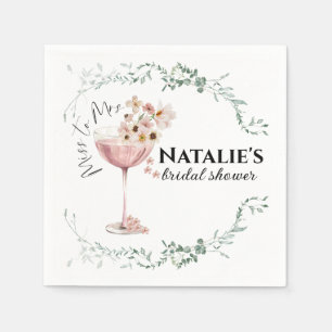 Guardanapo De Papel Chá de panela personalizado Napkins Petals e Prose