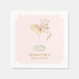 Guardanapo De Papel Chá de panela Petais e Prosecco