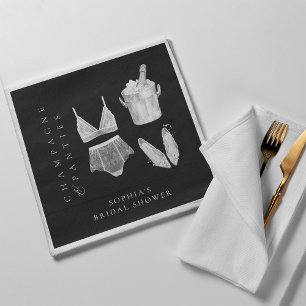Guardanapo De Papel Chá de panela preto para Lingerie moderna