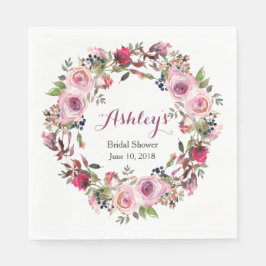 Guardanapo De Papel Chá de panela rosa rosa púrpura