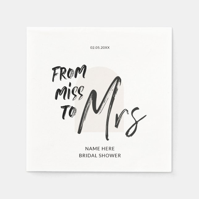 Guardanapo De Papel Chá de panela Simples de Letra Mão (Frente)