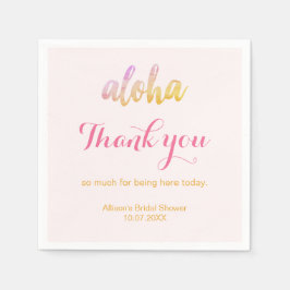 Guardanapo De Papel Chá de panela tropical Aloha editável