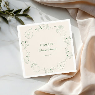 Guardanapo De Papel Chá de panela Verde Desenho Da Mão Perfeita