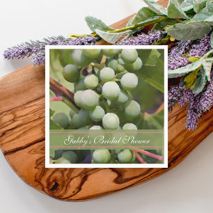 Guardanapo De Papel Chá de panela verde do vinhedo das uvas