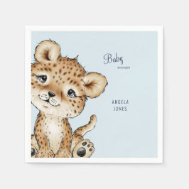 Guardanapo De Papel Chá-Leopardo-Bebê-Cujo- É Personalizado