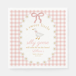 Guardanapo De Papel Chalé Bobo Rosa Xadrez Baby Shower