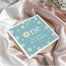 Guardanapo De Papel Chamomile Daisy Flower Elegante Aniversário do Tea